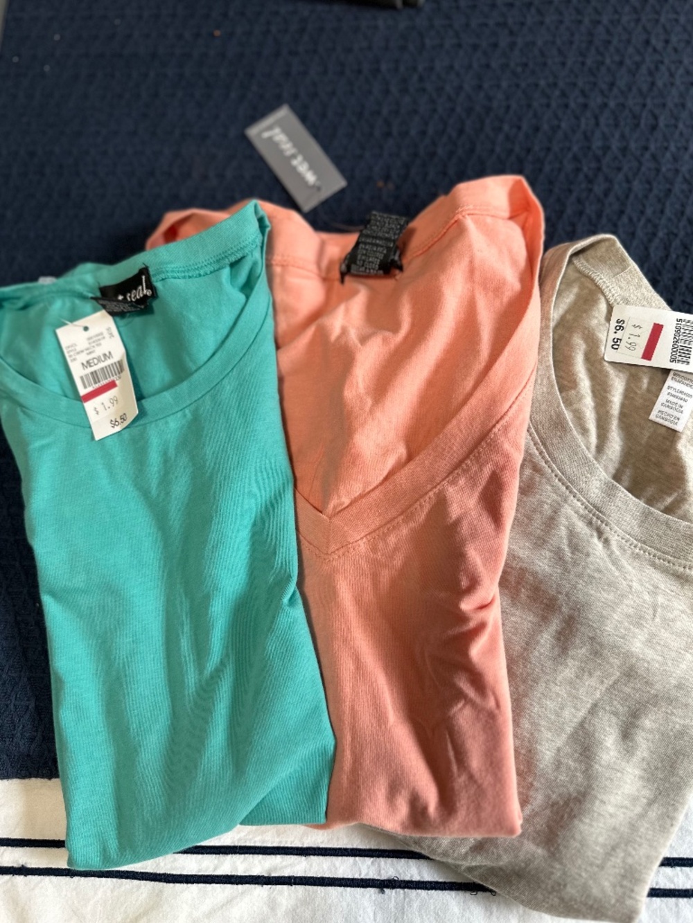 3-Piece Basic Tee Bundle | Wet Seal Tops Size Medium